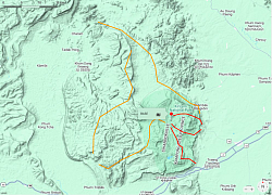 Kiri-rom is a 900m mountain, there  is the option of gravity or longer rides